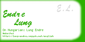 endre lung business card